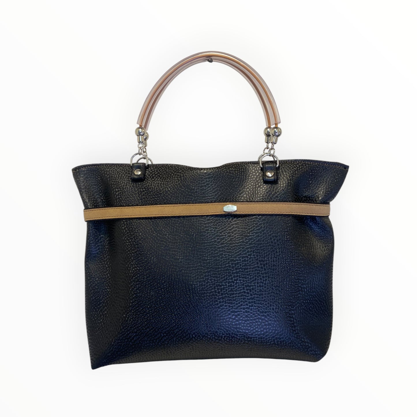 Shopper donna Tooitaly vista posteriore in pelle artificiale diamantata