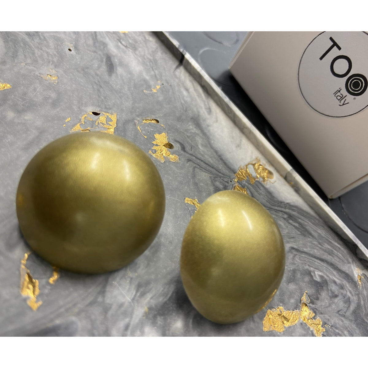 Orecchino mezza sfera gold - Orecchini