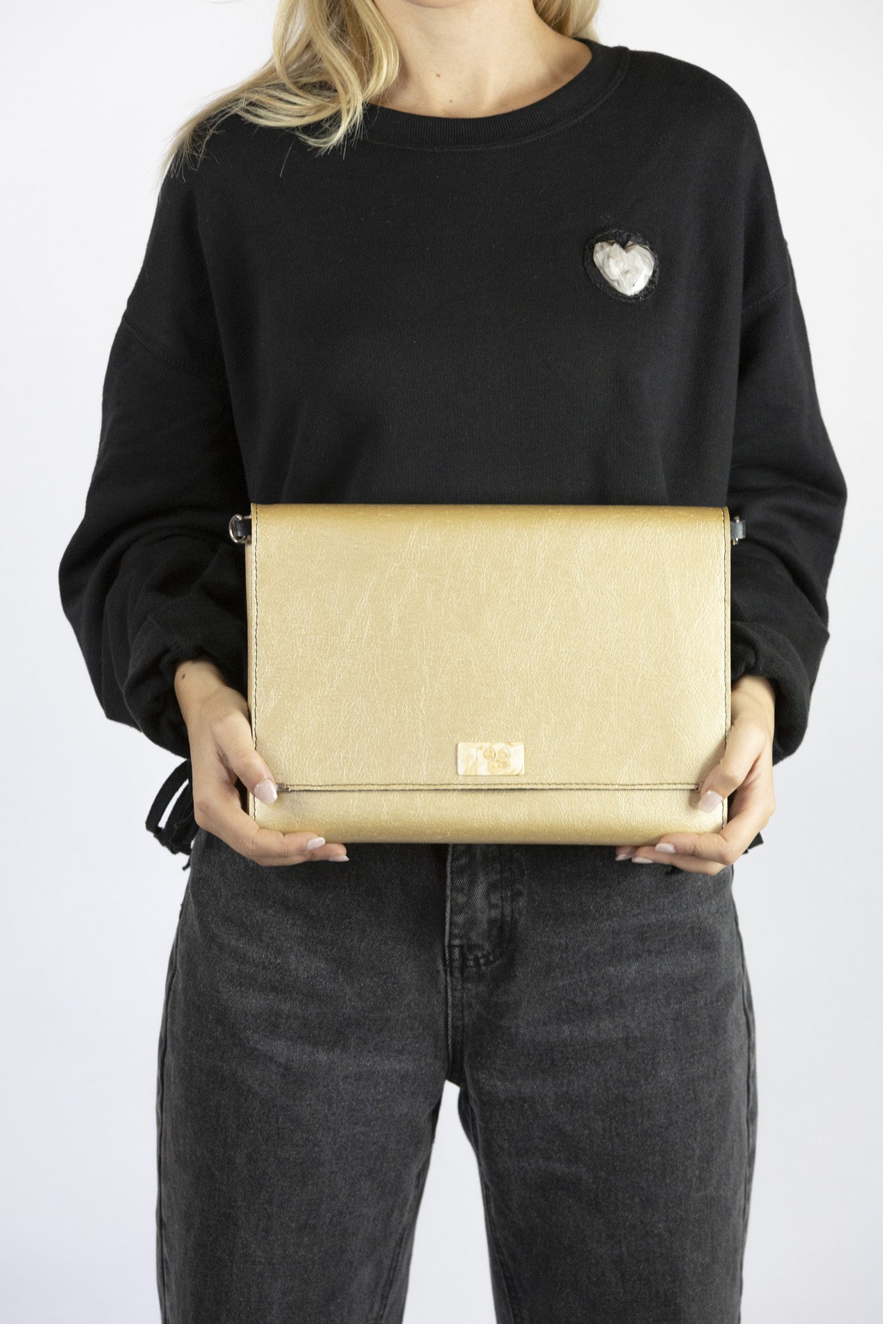 Clutch Borsa a Mano e Tracolla Rivestita