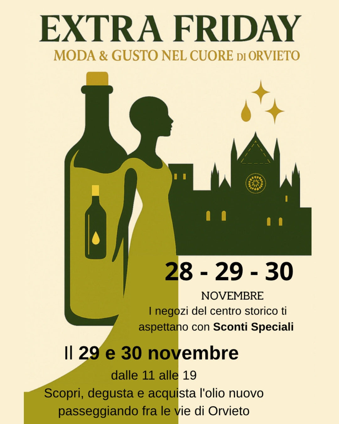 EXTRA FRIDAY: Moda & Gusto nel cuore di Orvieto!