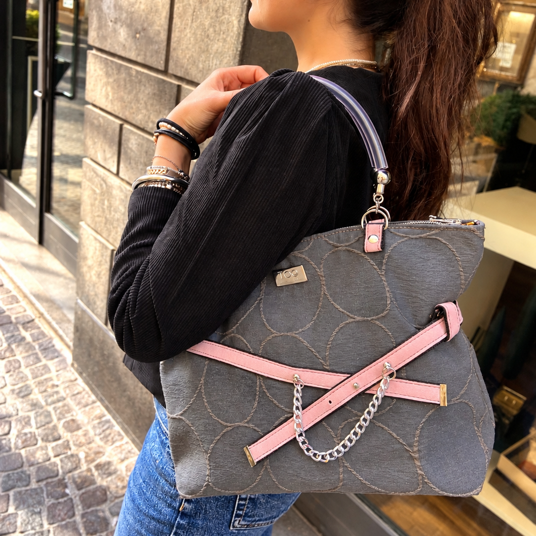 Shopper Donna Grigia in Tessuto | TOOitaly - Shopper