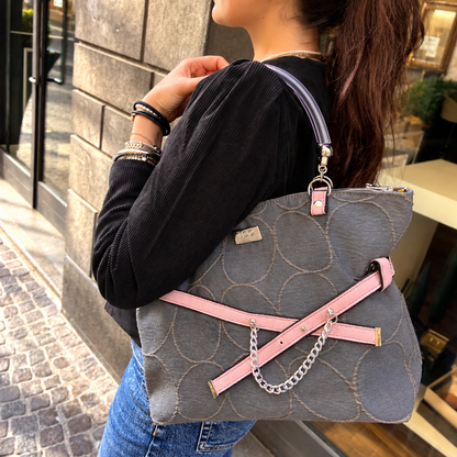 Shopper Donna Grigia in Tessuto | TOOitaly - Shopper