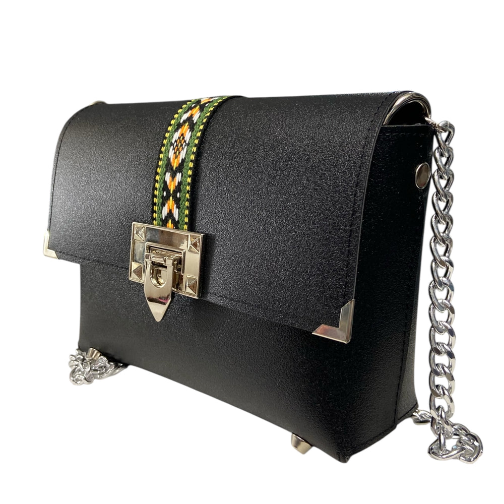 Box TOOitaly: Borsa donna Made in Italy compatta in pelle vegana con tracolla