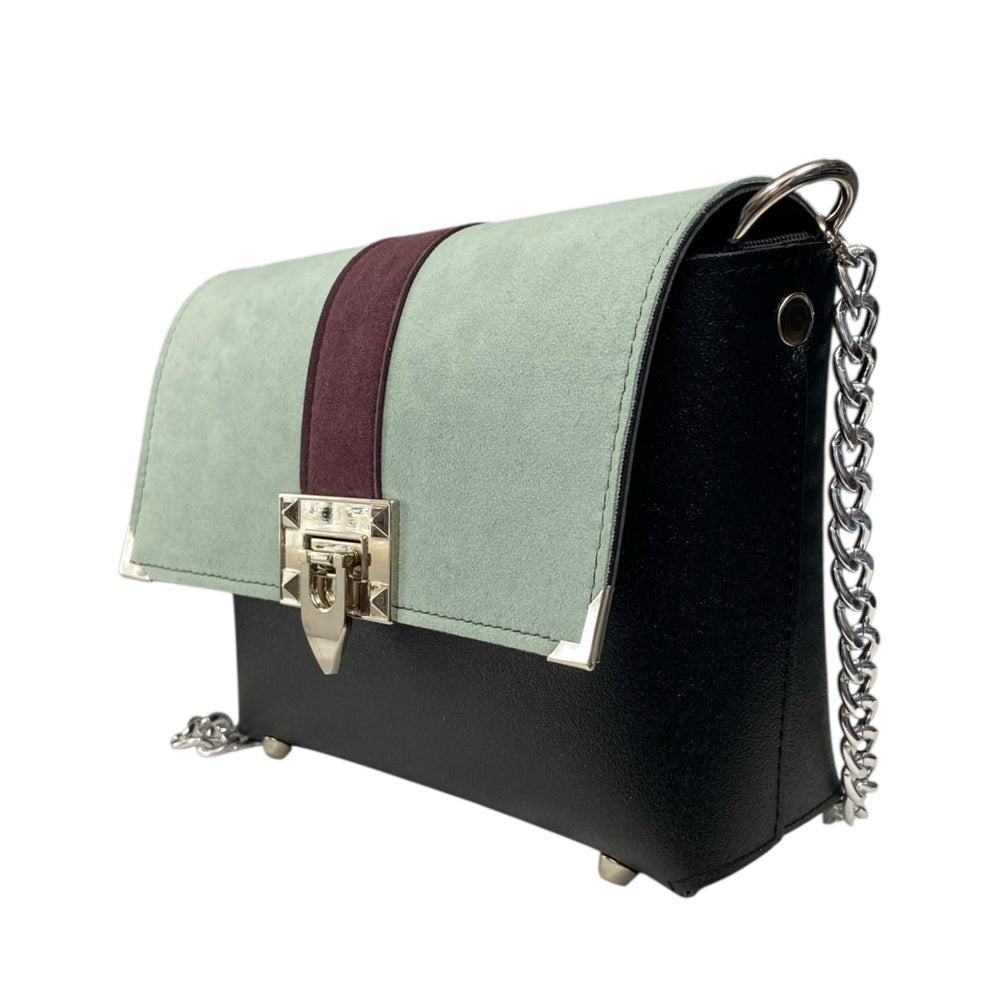 Box TOOitaly: Borsa donna Made in Italy compatta in pelle vegana con tracolla