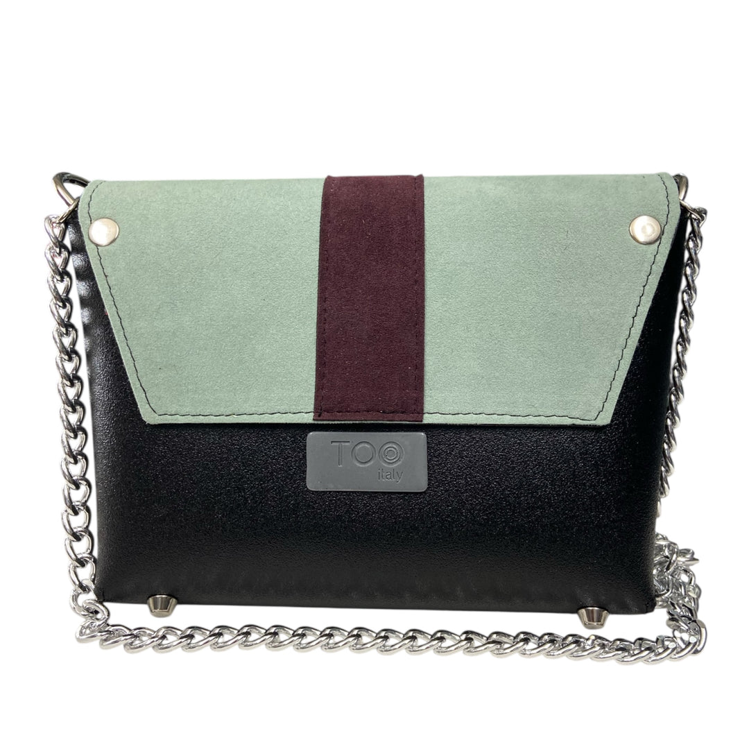 Box TOOitaly: Borsa donna Made in Italy compatta in pelle vegana con tracolla