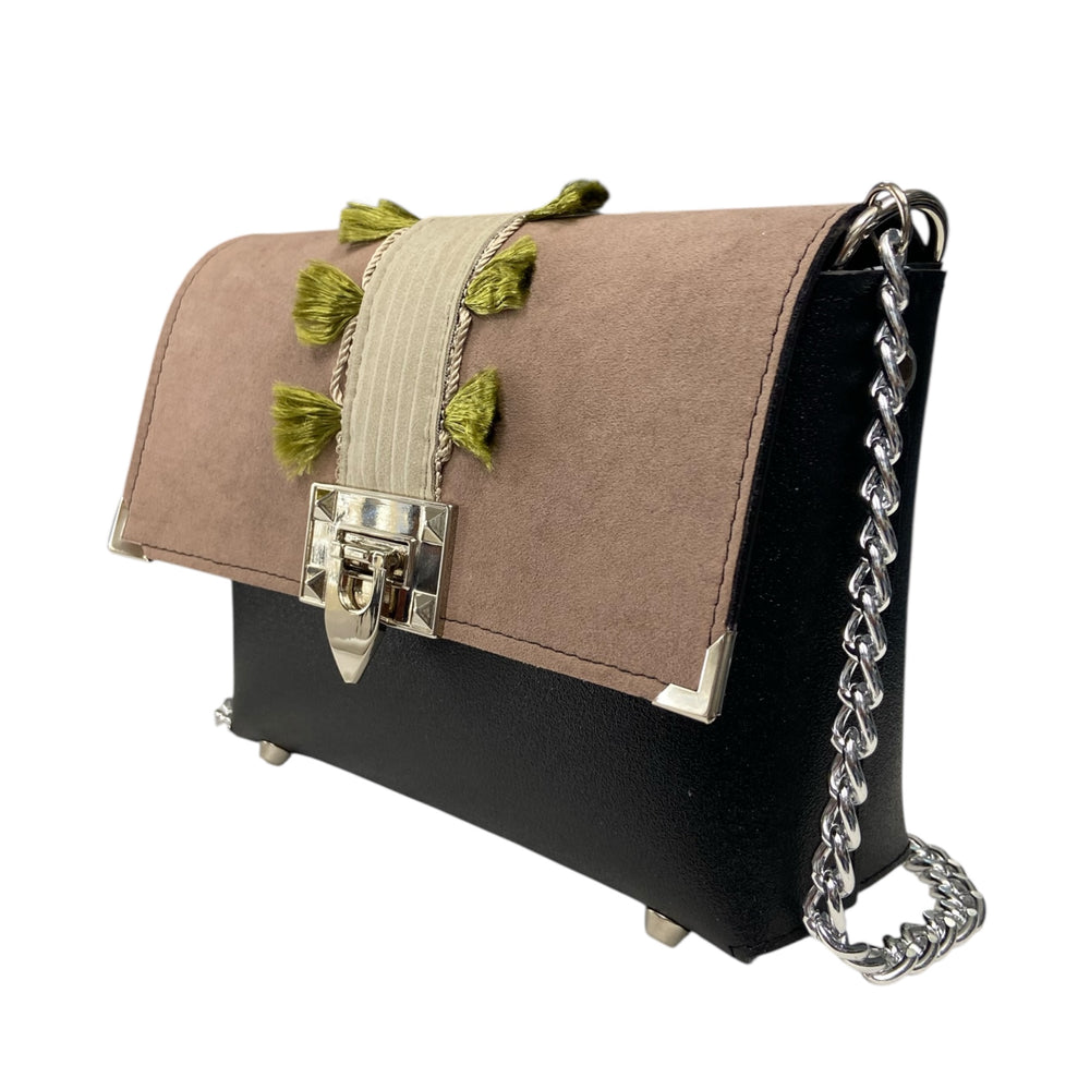 Box TOOitaly: Borsa donna Made in Italy compatta in pelle vegana con tracolla