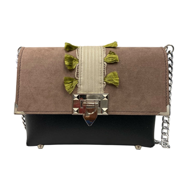 Box TOOitaly: Borsa donna Made in Italy compatta in pelle vegana con tracolla