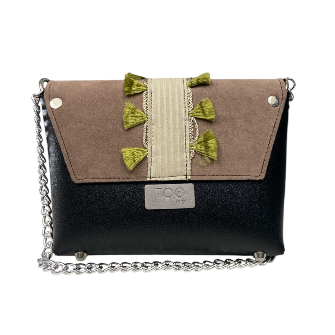 Box TOOitaly: Borsa donna Made in Italy compatta in pelle vegana con tracolla