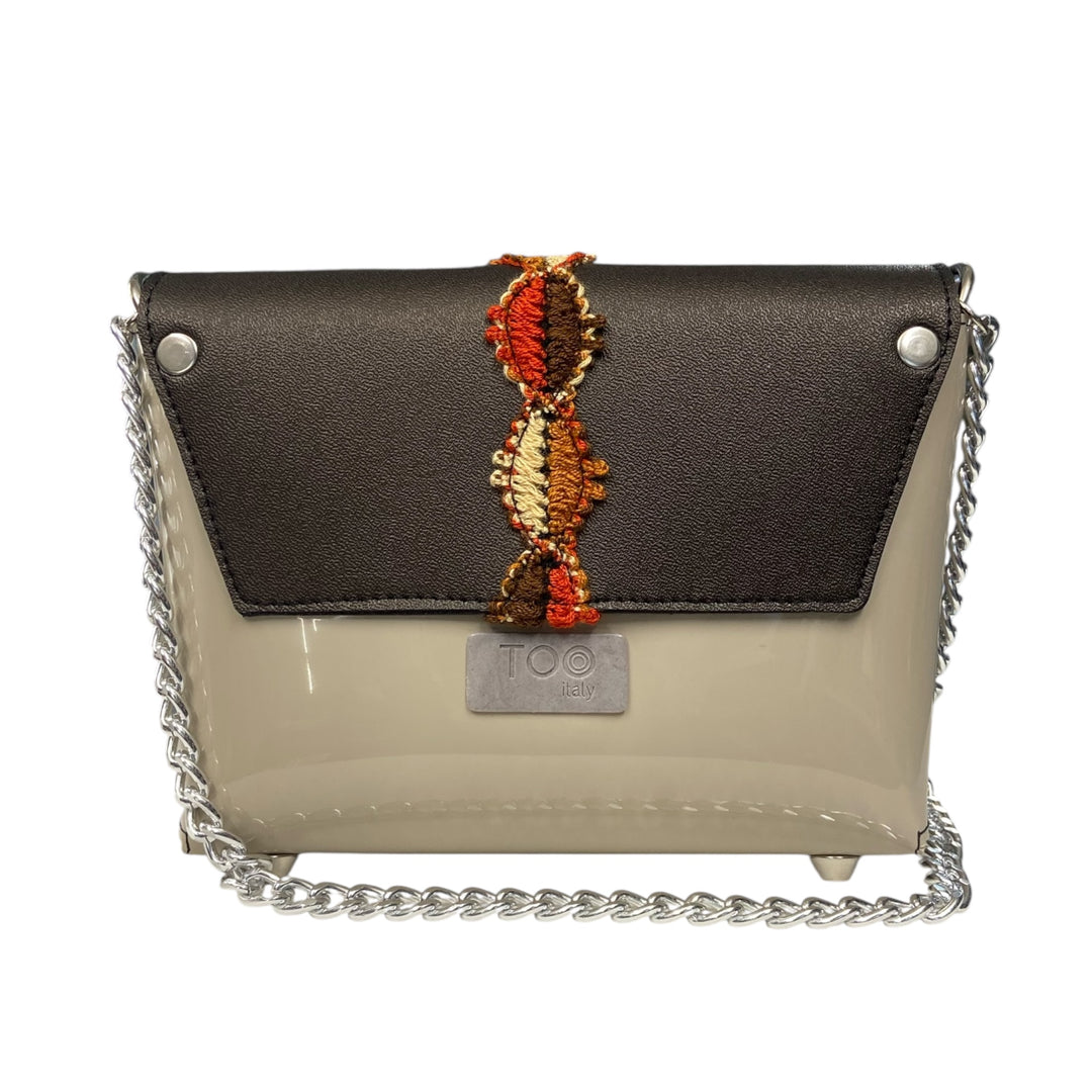 Box TOOitaly: Borsa donna Made in Italy compatta in pelle vegana con tracolla