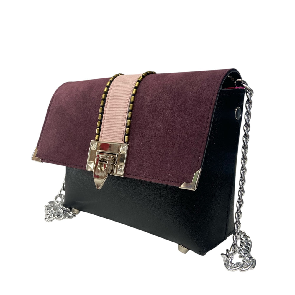 Box TOOitaly: Borsa donna Made in Italy compatta in pelle vegana con tracolla