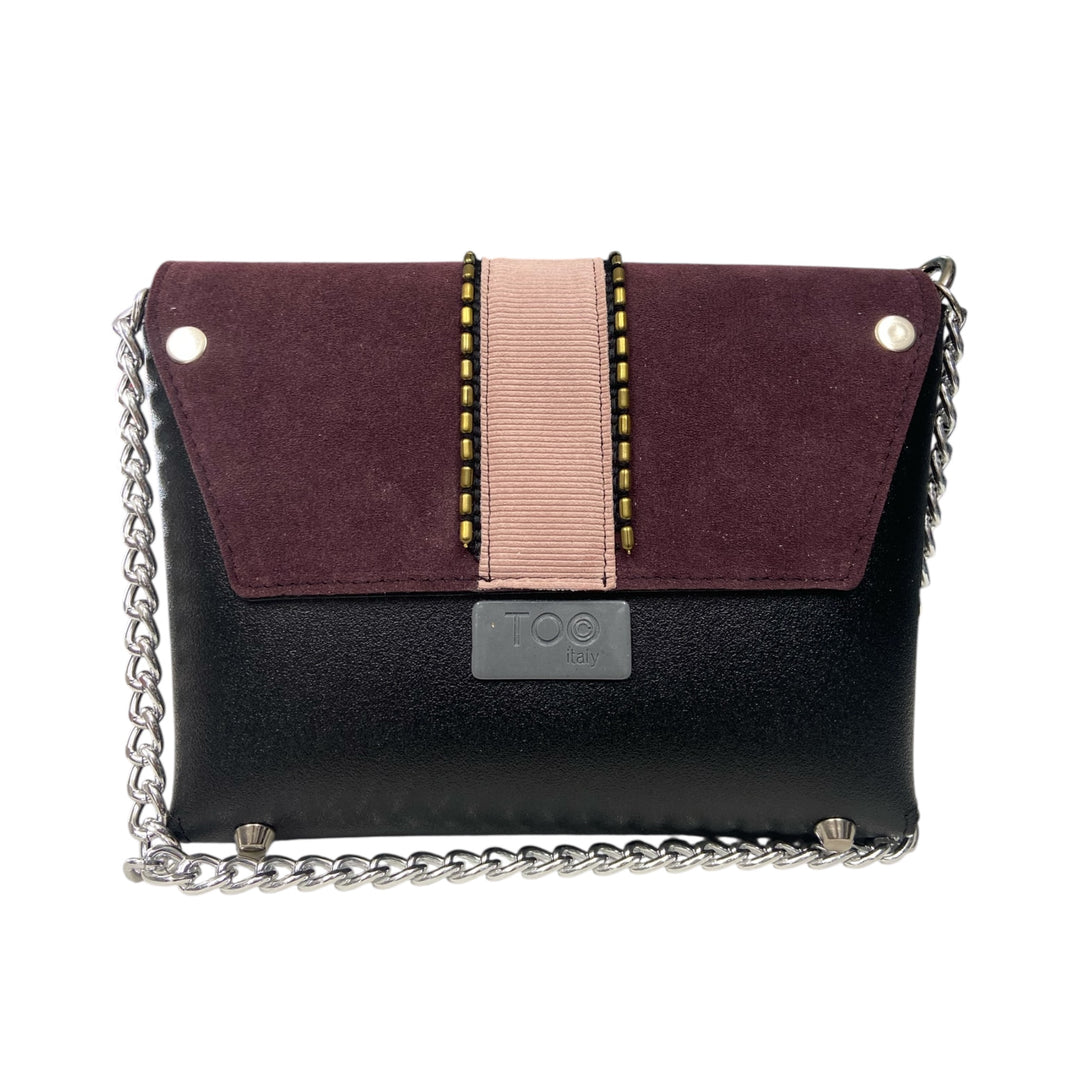 Box TOOitaly: Borsa donna Made in Italy compatta in pelle vegana con tracolla
