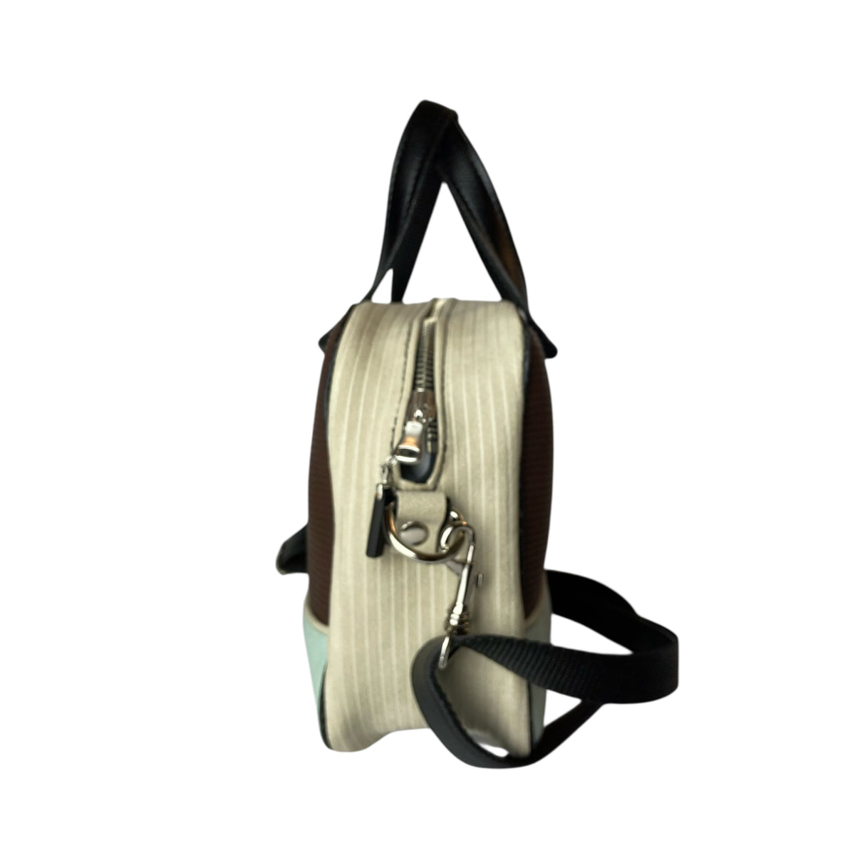 Camera Bag borsa con struttura morbida a mano e tracolla in pelle vegan e interno foderato in cotone wax