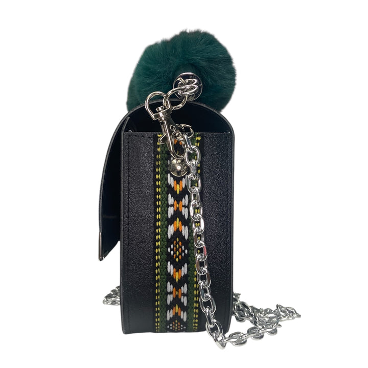 Chicca Maxi TOOitaly: Borsa donna Made in Italy compatta in pelle vegana con tracolla