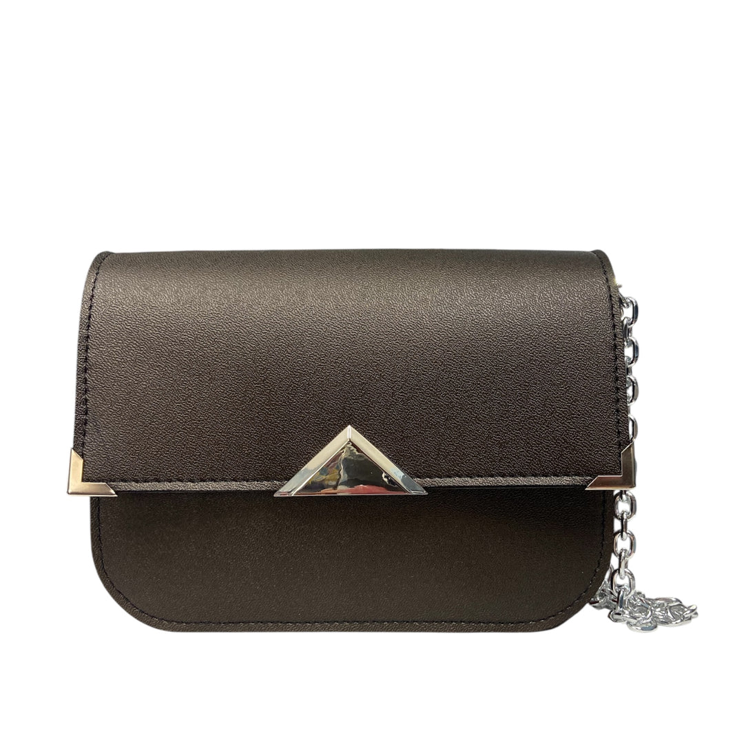 Chicca Maxi TOOitaly: Borsa donna Made in Italy compatta in pelle vegana con tracolla