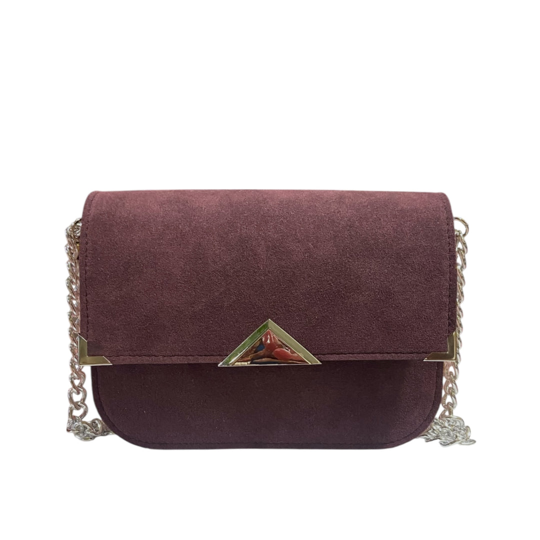 Chicca Maxi TOOitaly: Borsa donna Made in Italy compatta in pelle vegana con tracolla