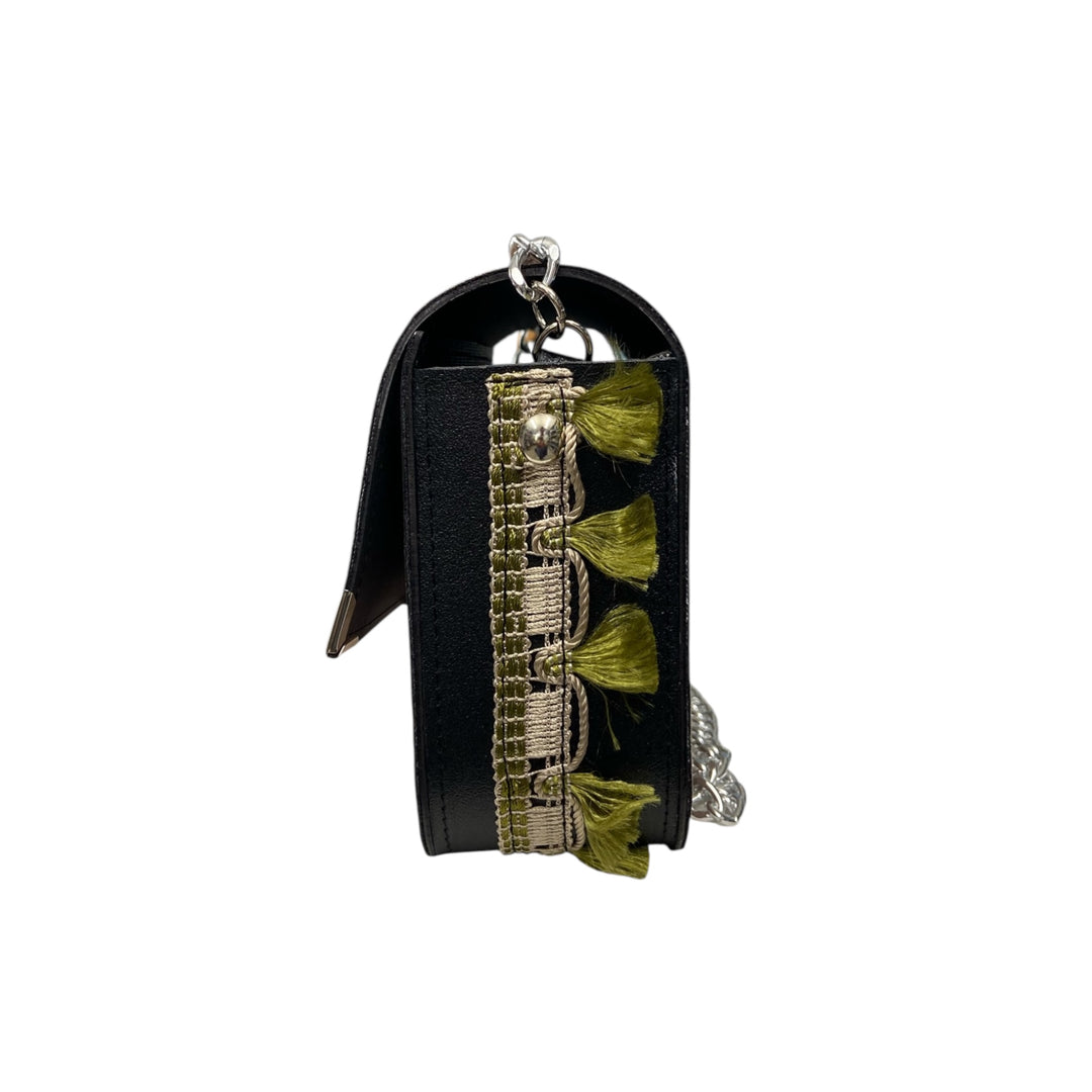 Chicca Maxi TOOitaly: Borsa donna Made in Italy compatta in pelle vegana con tracolla