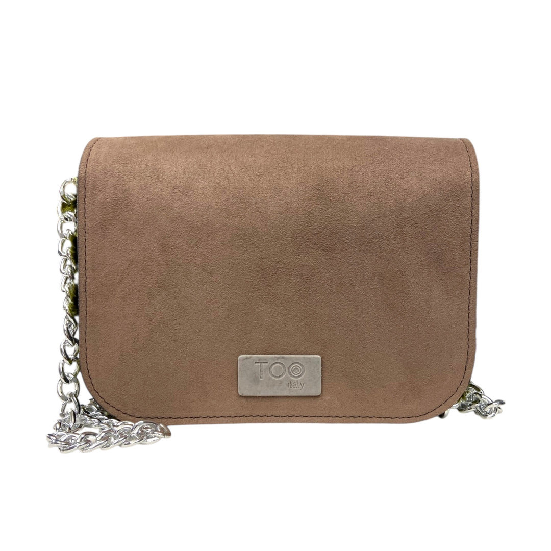 Chicca Maxi TOOitaly: Borsa donna Made in Italy compatta in pelle vegana con tracolla