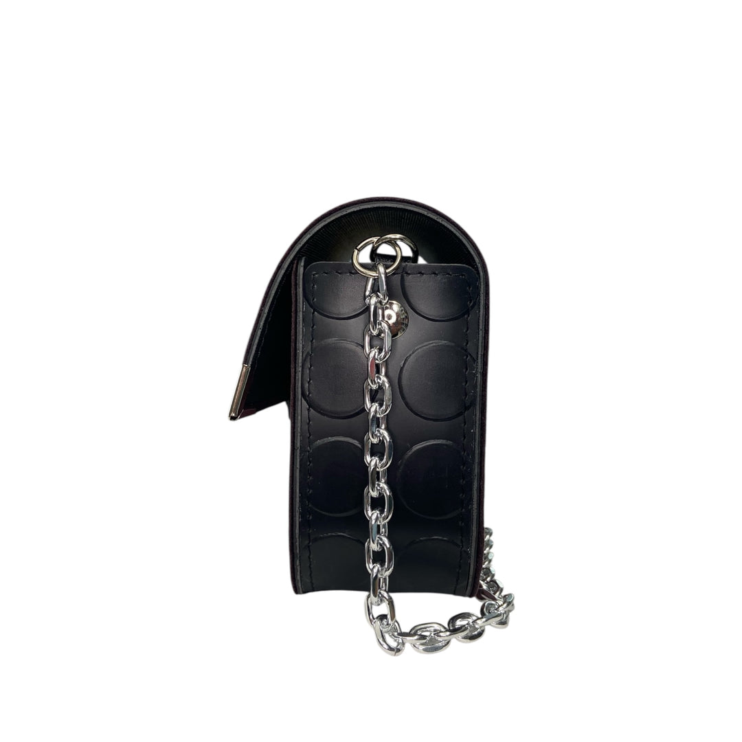 Chicca Mini TOOitaly: Messenger Bag artigianale Made in Italy compatta in pelle vegana diamantata con tracolla