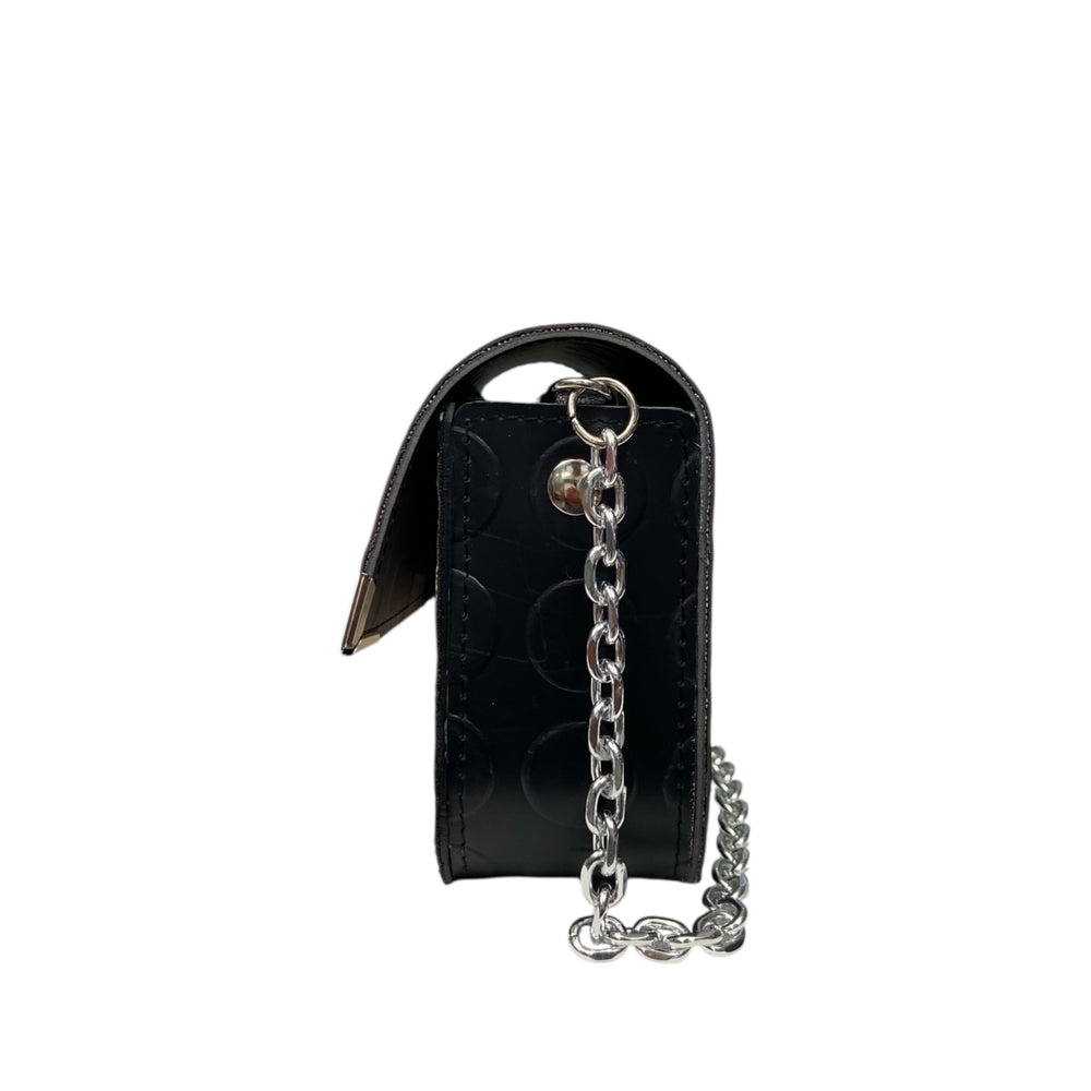 Chicca Mini TOOitaly: Messenger Bag artigianale Made in Italy compatta in pelle vegana con tracolla