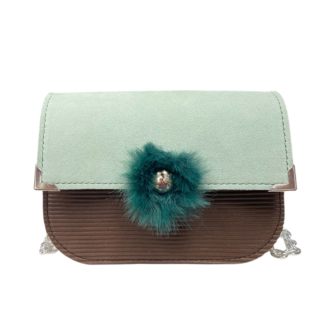 Chicca Mini TOOitaly: Messenger Bag artigianale Made in Italy compatta in pelle vegana con tracolla