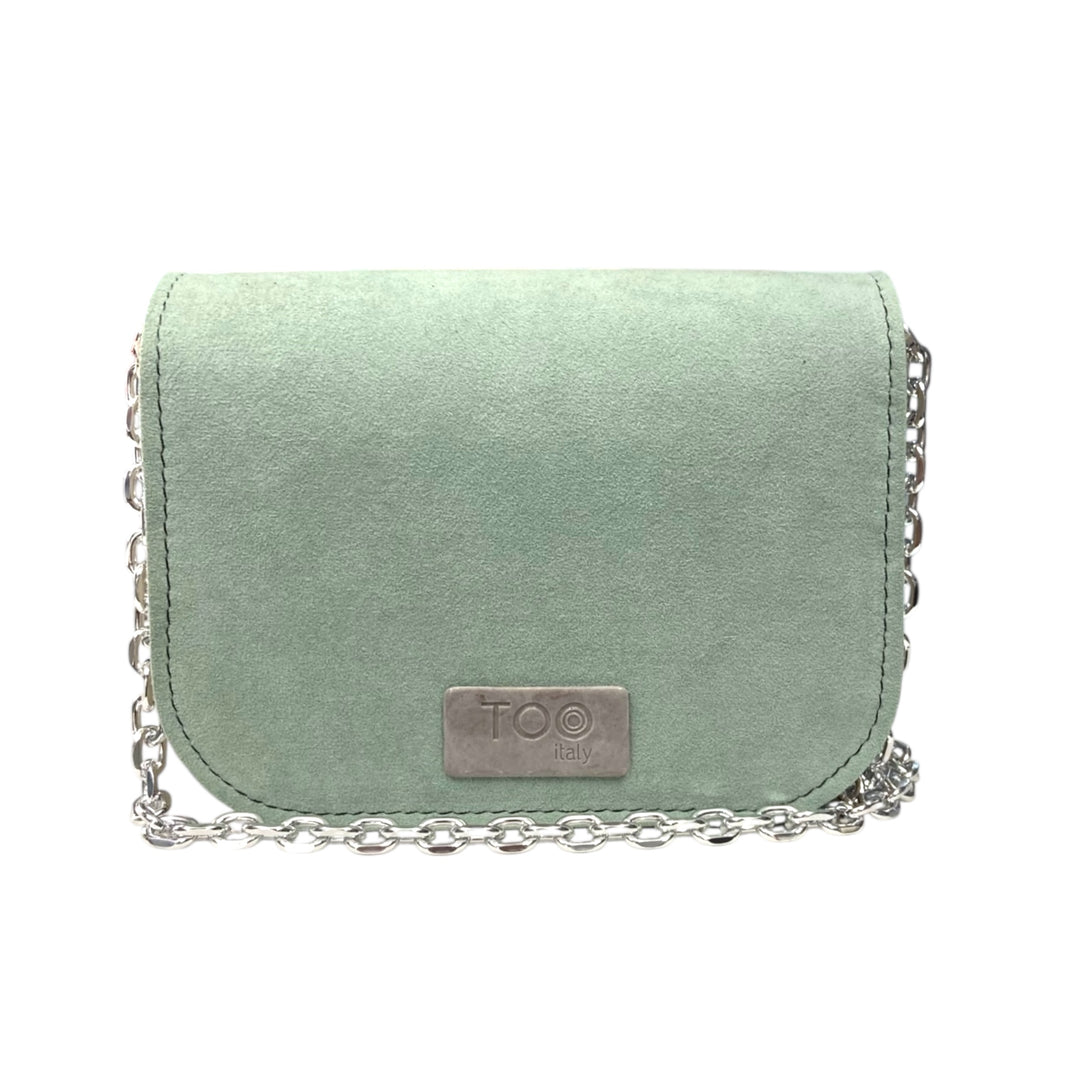 Chicca Mini TOOitaly: Messenger Bag artigianale Made in Italy compatta in pelle vegana con tracolla