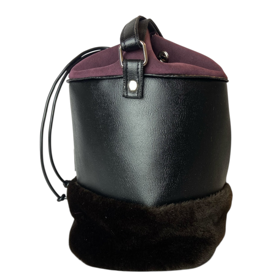 Secchiello di TOOitaly: borsa a tracolla donna realizzata in materiali cruelty-free e passamanerie artigianali