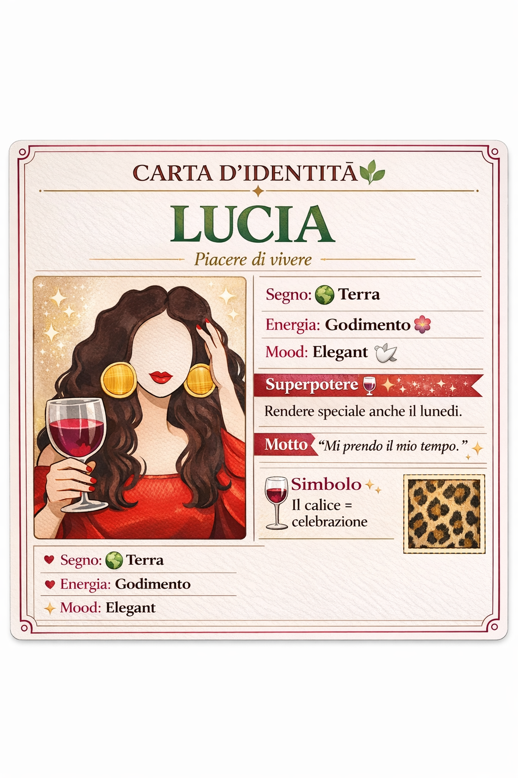 THE SIX MUSES è una capsule che non rappresenta uno stile, ma sei personalità, ogni modello è una Musa, un’energia, un carattere, un modo di stare al mondo.