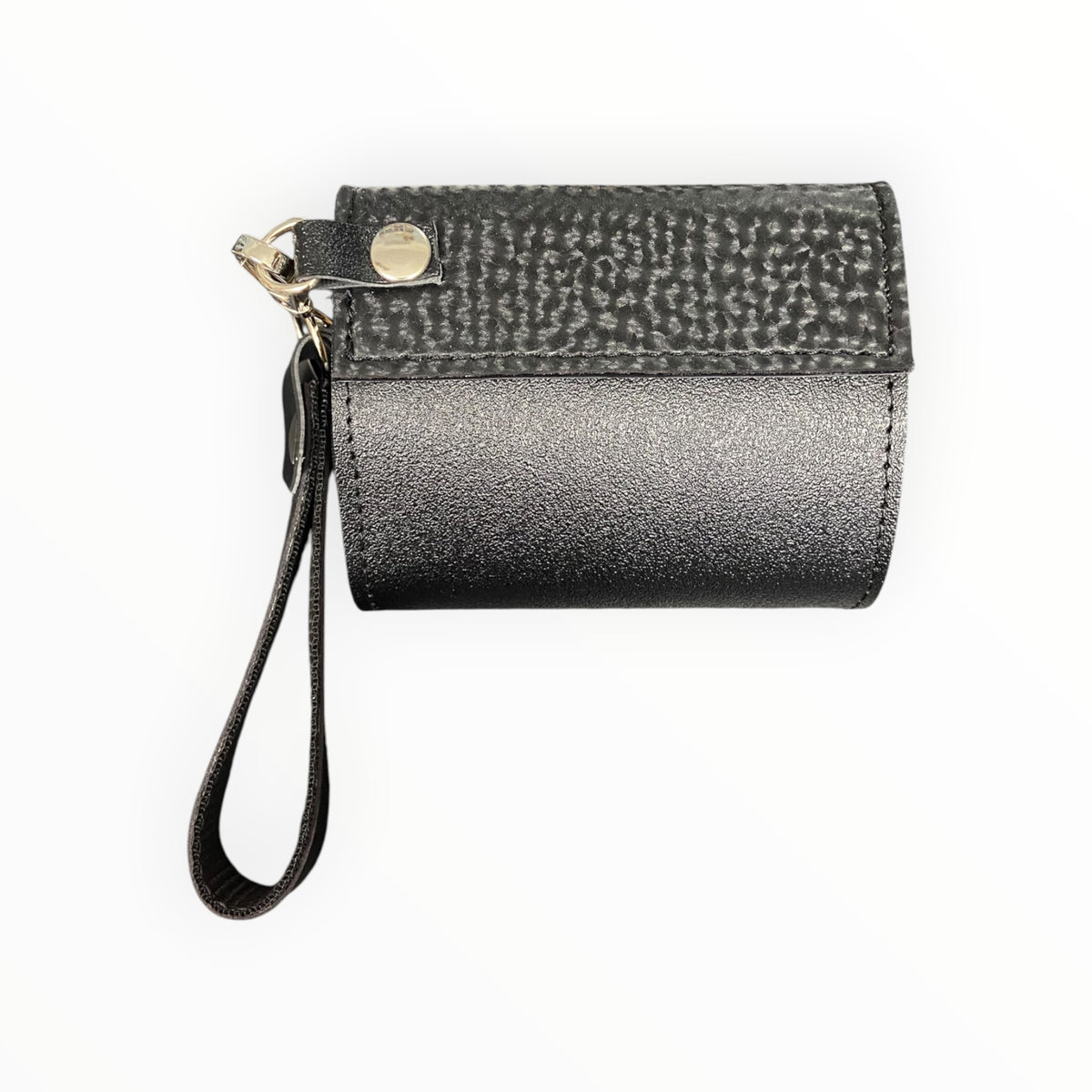 Retro mini porta carte TOOitaly con laccetto, pelle artificiale effetto diamantato e dettagli in PVC satinato