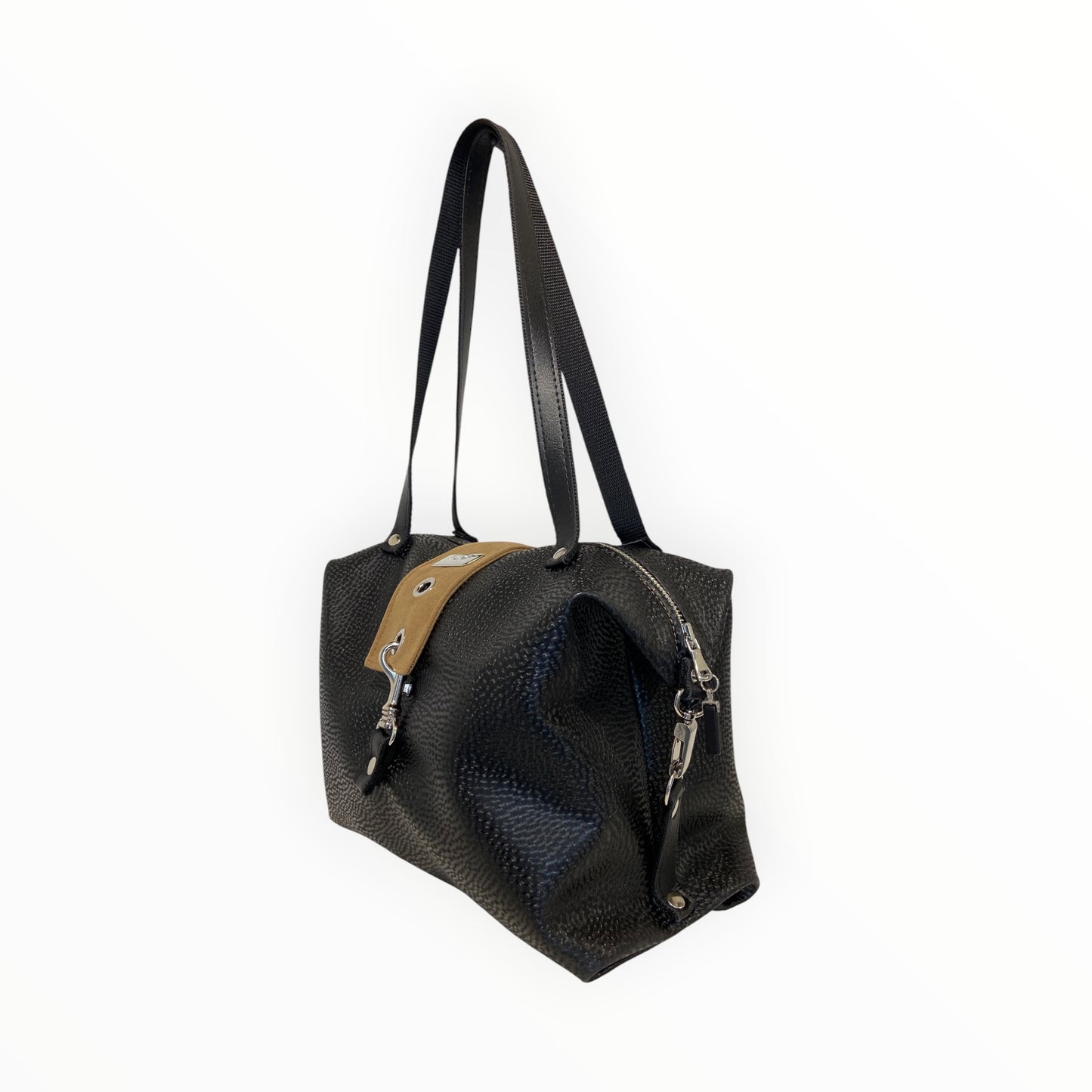 Borsa bauletto donna sotto spalla con moschettoni Tooitaly
