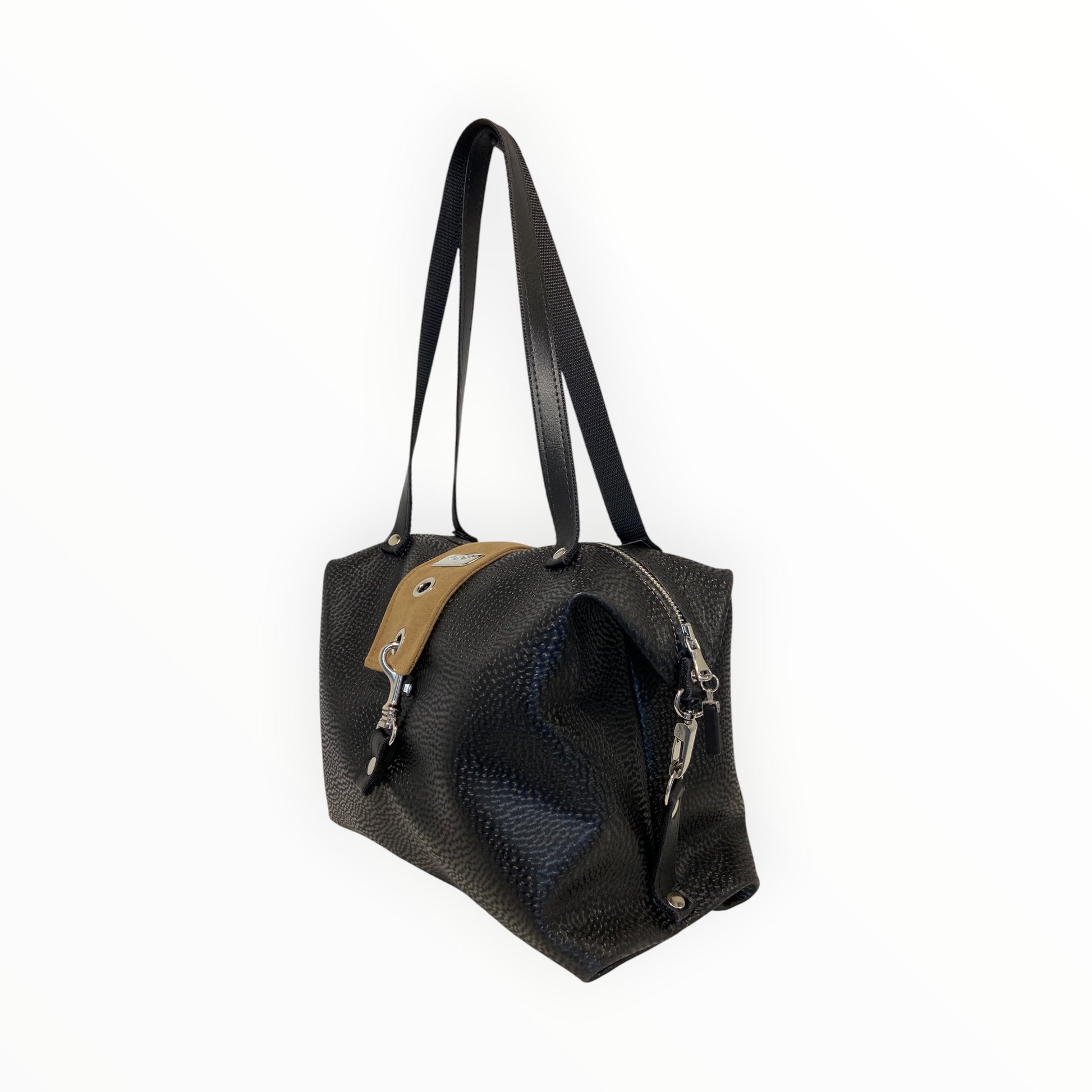 Borsa bauletto donna sotto spalla con moschettoni Tooitaly

