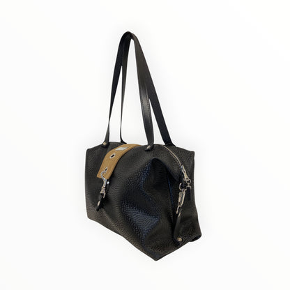 Borsa bauletto donna sotto spalla con moschettoni Tooitaly

