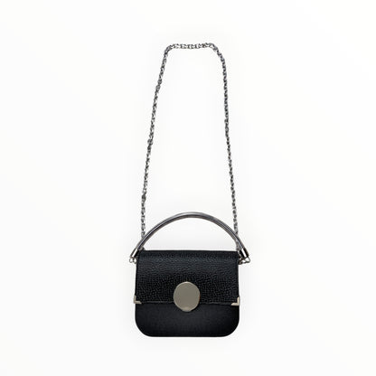 Chicca Maxi – Borsa a Mano e Tracolla Diamantata Nera