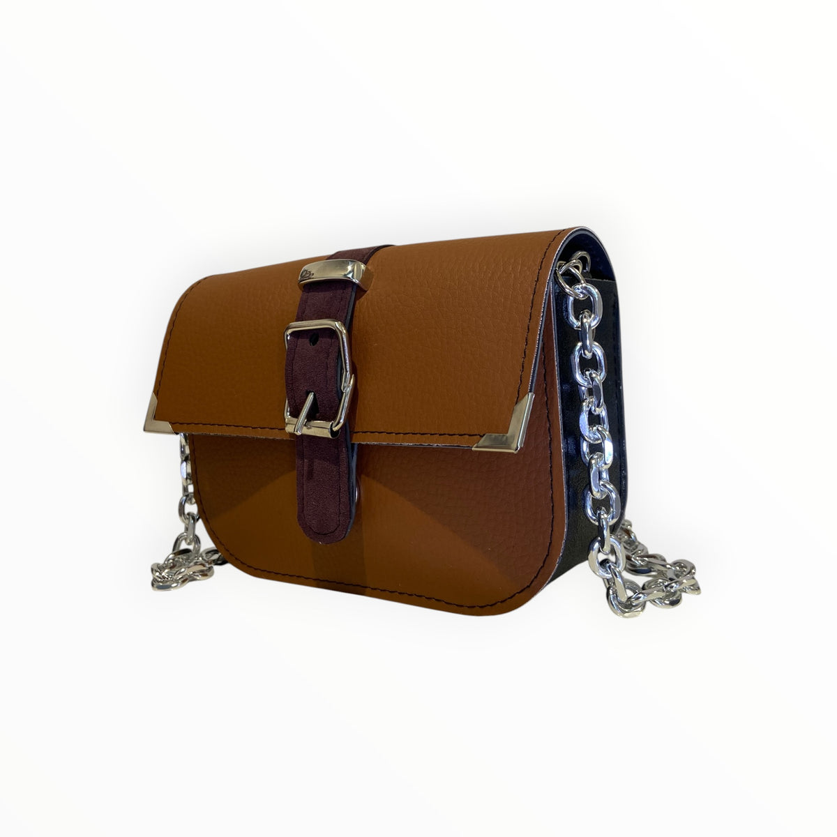 Mini borsa a tracolla donna Chicca Mini con fibbia decorativa