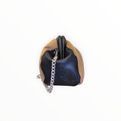 Borsa Fluffy in Alcantara e Pelle Diamantata | Tooitaly