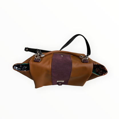 Miura Maxi borsa a mano e tracolla in pelle artificiale cuoio