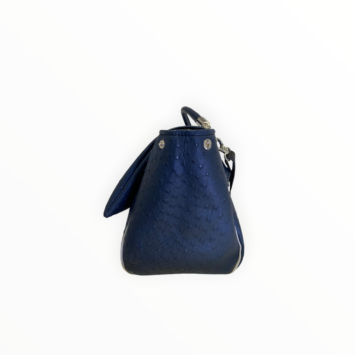 Borsa a tracolla blu Made in Italy Miura Maxi