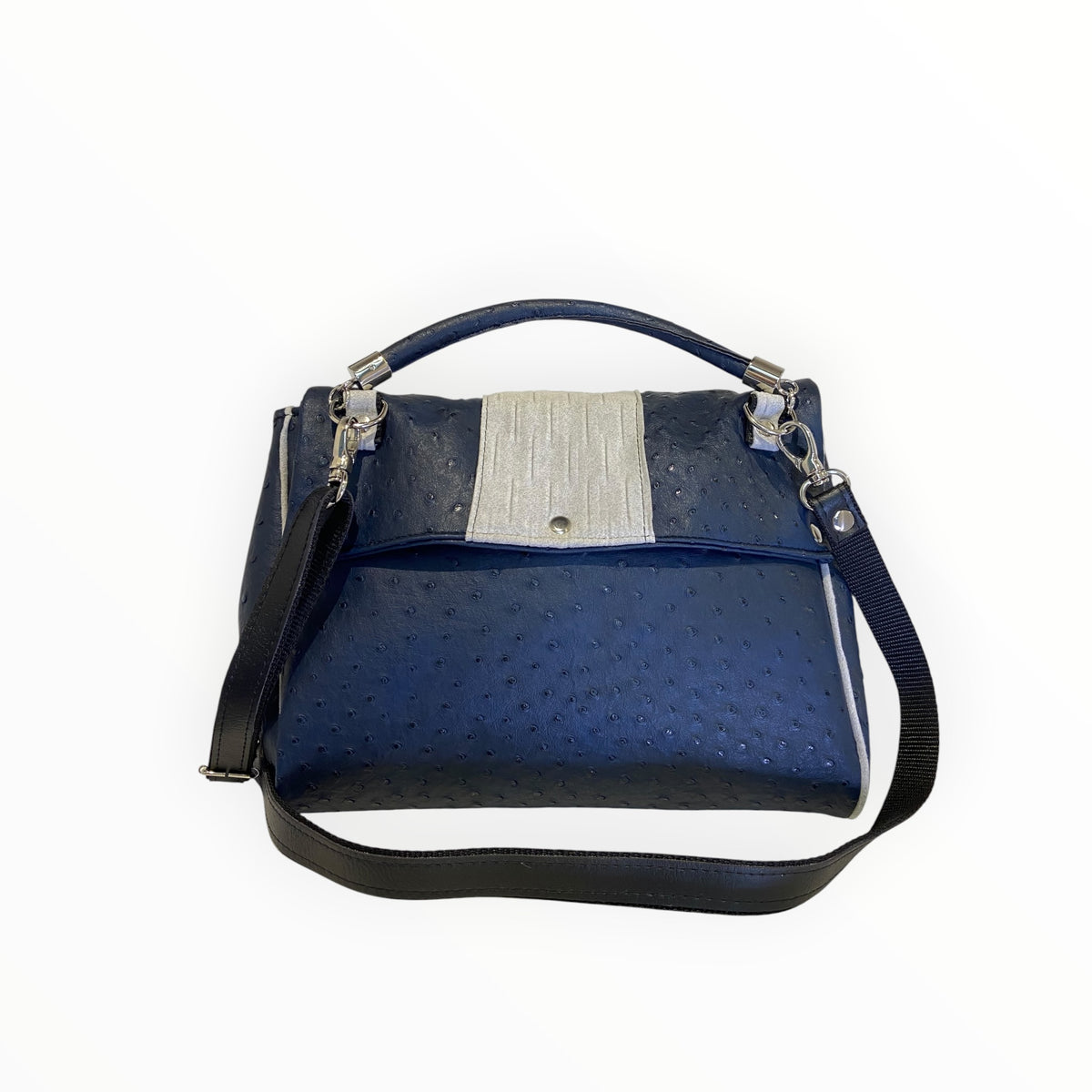 Miura Maxi borsa donna a mano e tracolla blu