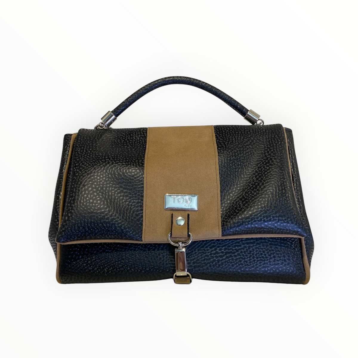 Miura Maxi borsa donna nera vista frontale