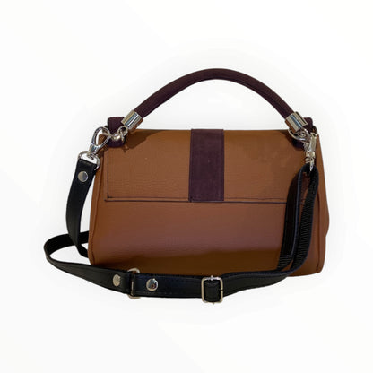 Miura Mini borsa cuoio vista posteriore con tracolla regolabile
