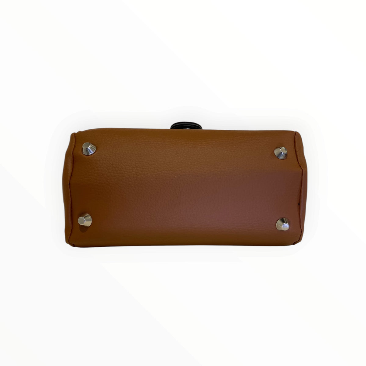 Miura Mini borsa cuoio fondo con piedini metallici