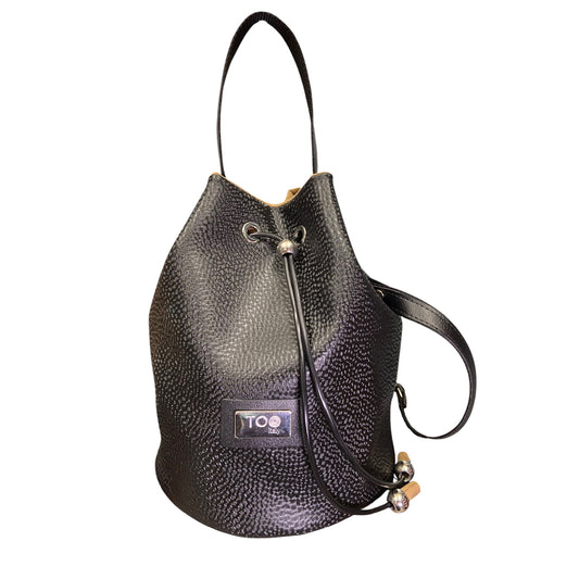 Borsa secchiello diamantata in pelle artificiale Tooitaly

