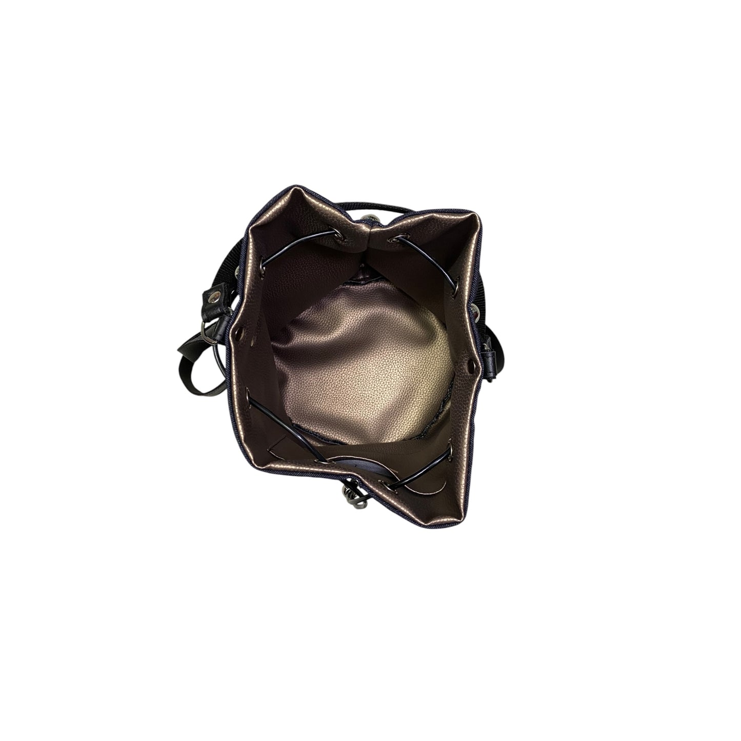 Borsa Secchiello in Jeans Blu con Micro Cristalli | Tooitaly