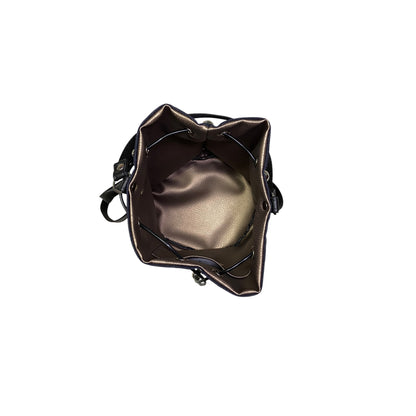 Borsa Secchiello in Jeans Blu con Micro Cristalli | Tooitaly