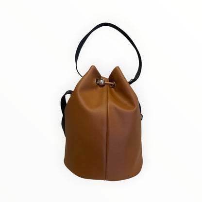 Secchiello Donna in Pelle Artificiale Cuoio | Tooitaly