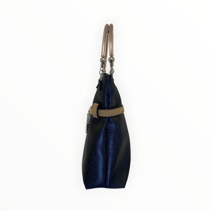 
Borsa shopper Tooitaly con manico trasparente e dettagli metallici


