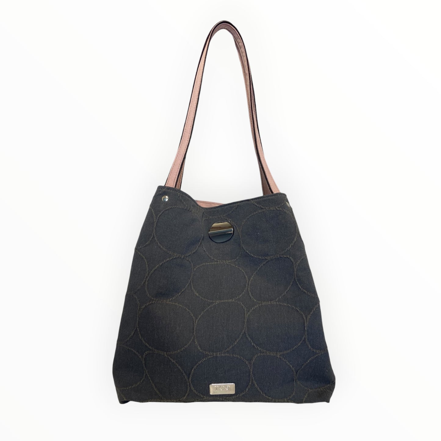 Tote Bag Donna Nero Puntinato | Borsa Capiente TOOitaly