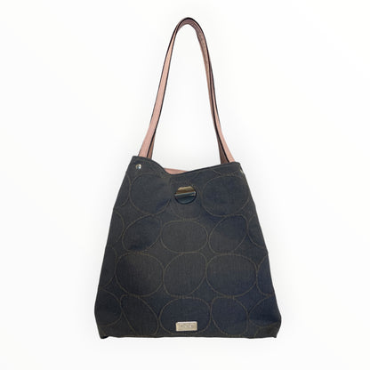 Tote Bag Donna Nero Puntinato | Borsa Capiente TOOitaly
