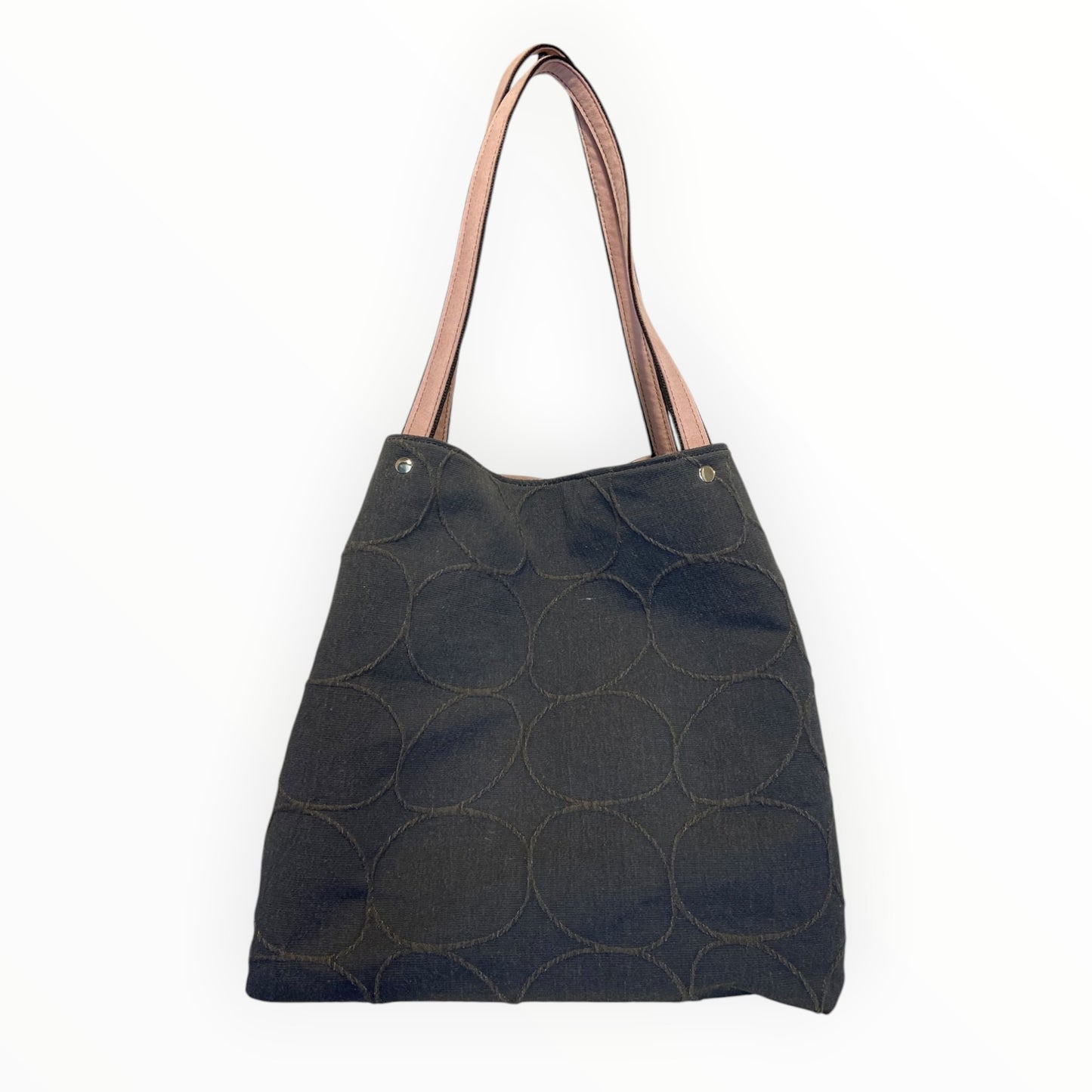 Borsa Tote Donna Grigia in Tessuto Circolare | TOOitaly