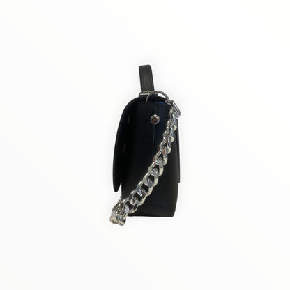 Borsa baguette nera TOOitaly vista laterale