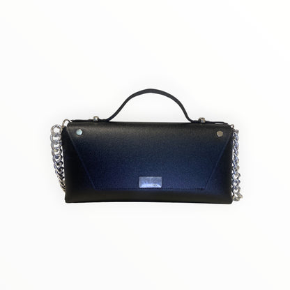 Baguette Maxi in PVC satinato con etichetta in resina